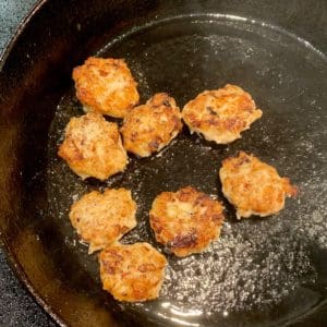 frying chicken patties