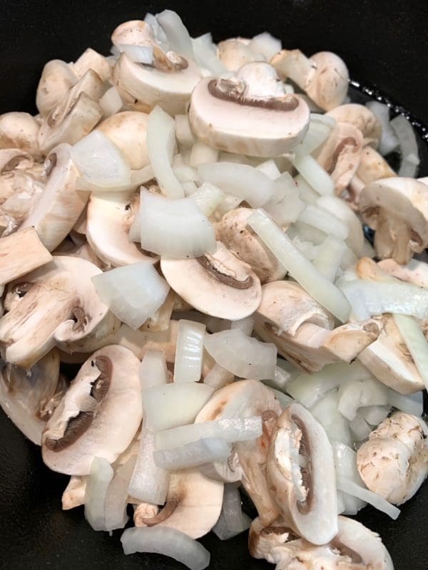 mushrooms and onions
