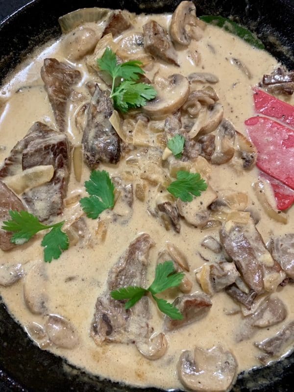 prime rib stroganoff