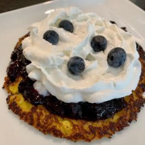 blueberry compote cachapas