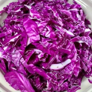 shredded cabbage