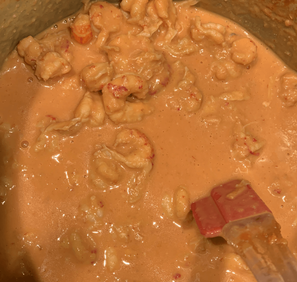 Crawfish in Cardinal Sauce