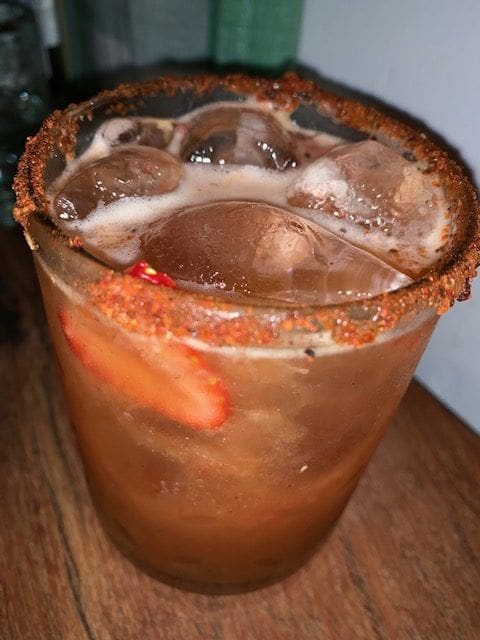 Strawberry Mezcal Margarita