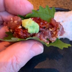 Lamb Tartare taco