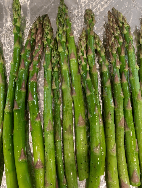 roasted asparagus prepped