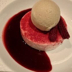 Baby corn hibiscus dessert