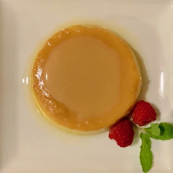 Argentinian Flan with Garnish