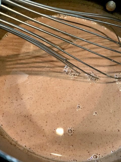 milk and chocolate mix