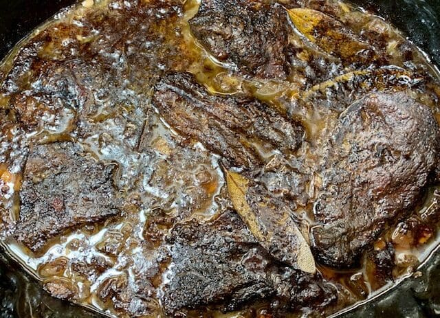 Beef Cheeks in pot