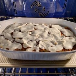 A.B. Lasagna bolognese baking