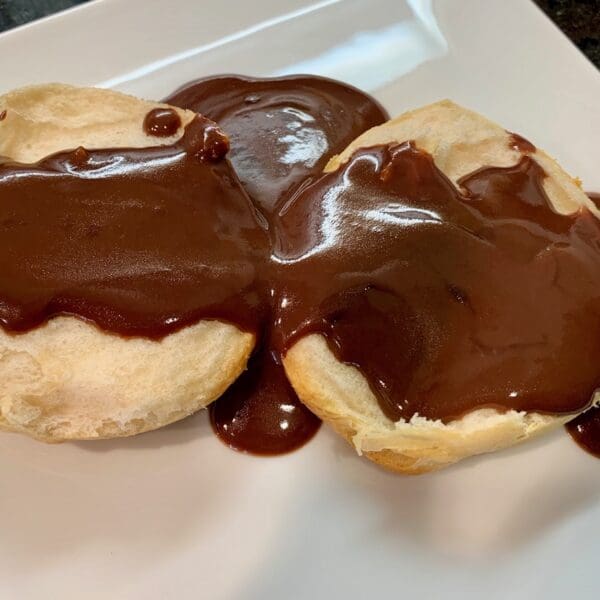 Chocolate gravy and biscuit main