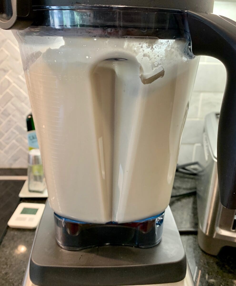 Blending Cream of Garlic soup