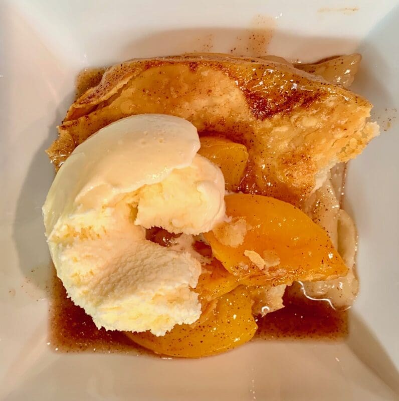 peach cobbler