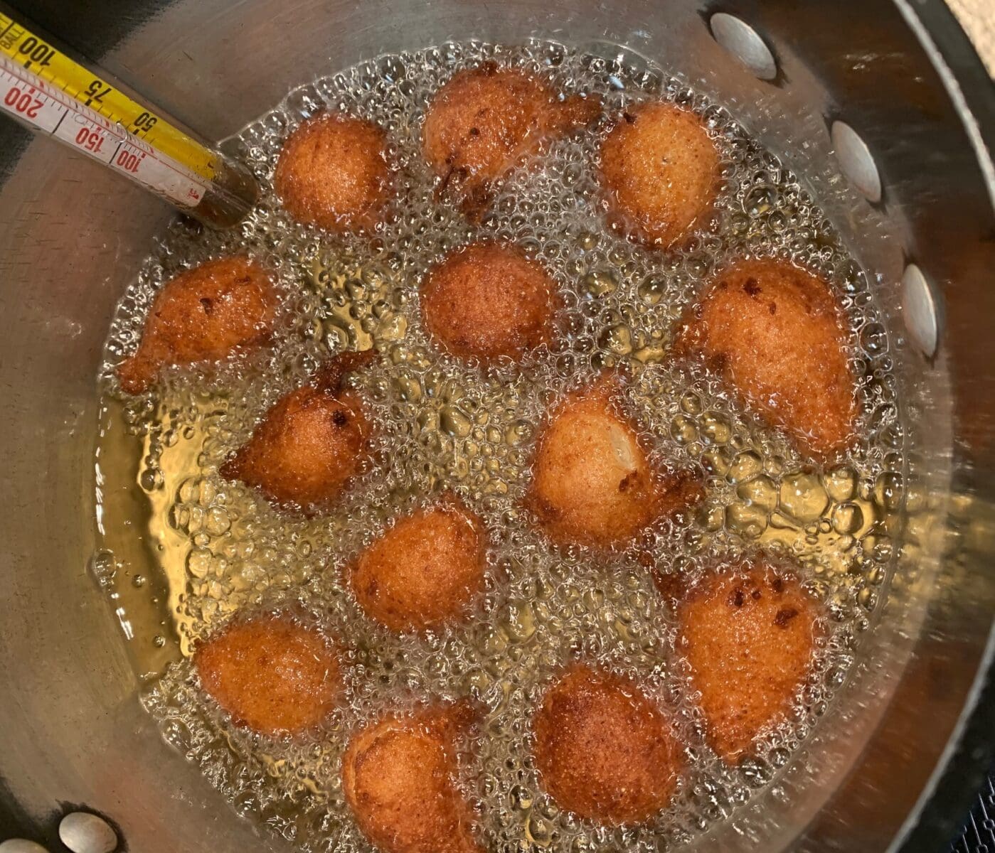 frying hush puppies