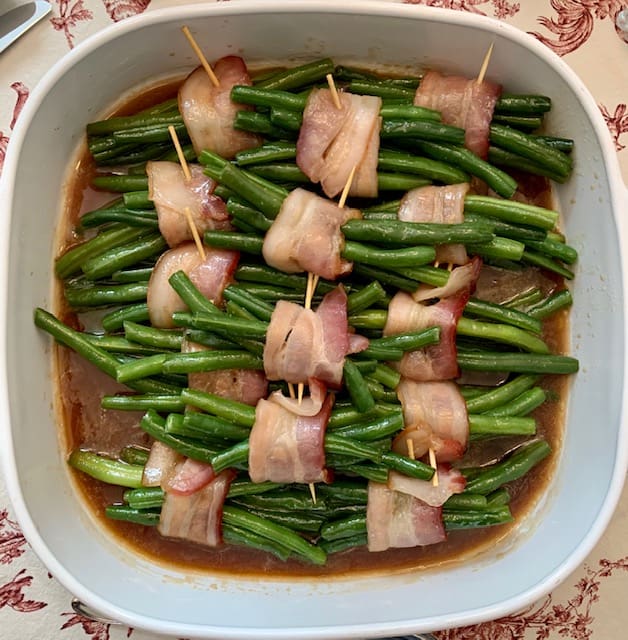 green bean bundles baked