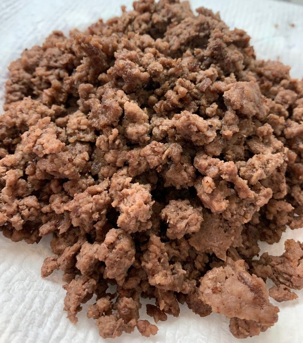 browned hamburger