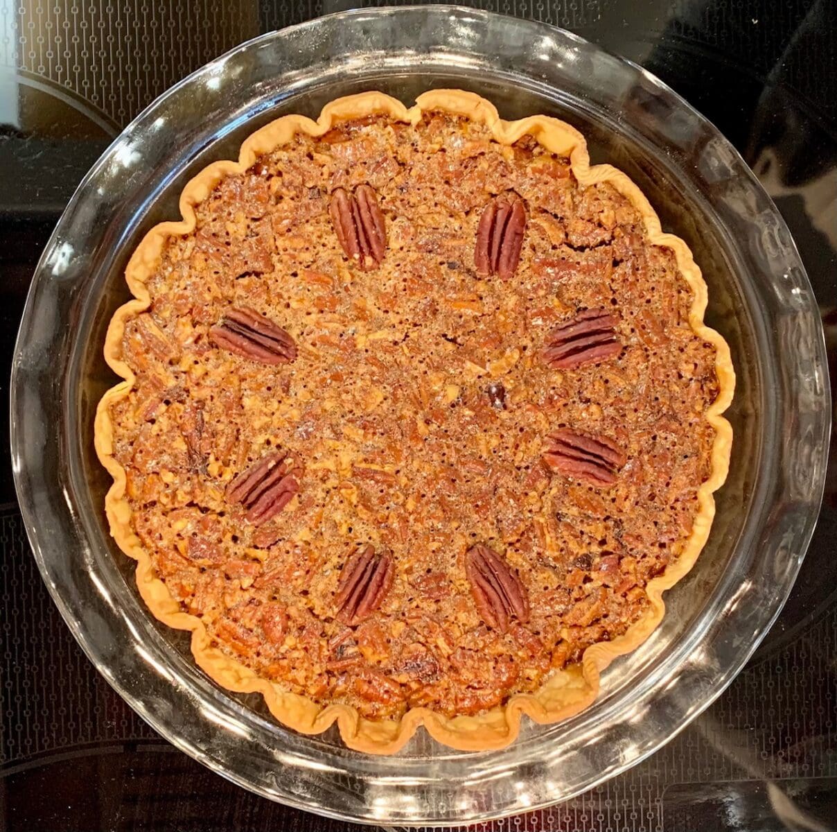 Orange infused pecan pie