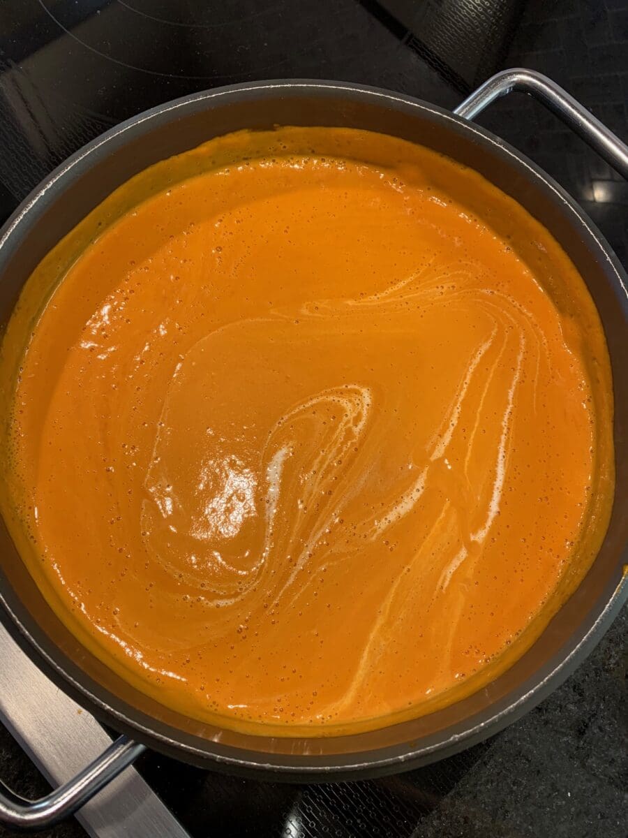 tomato bisque soup finished