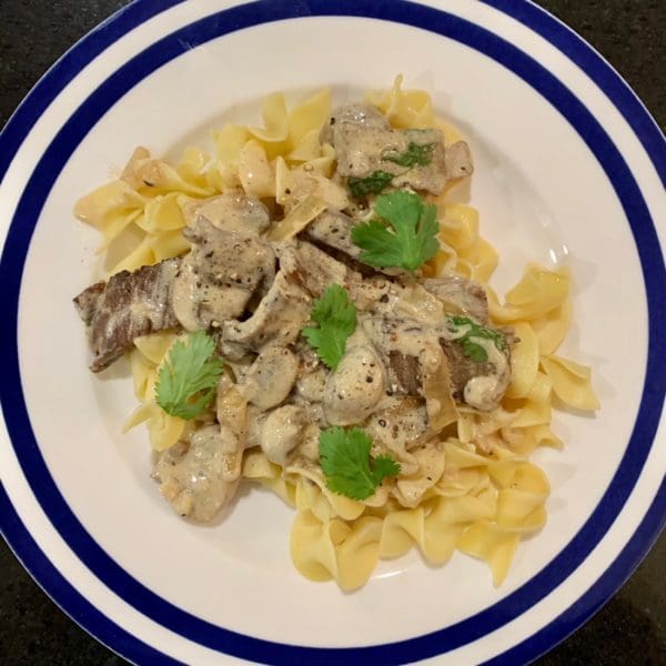 prime rib stroganoff