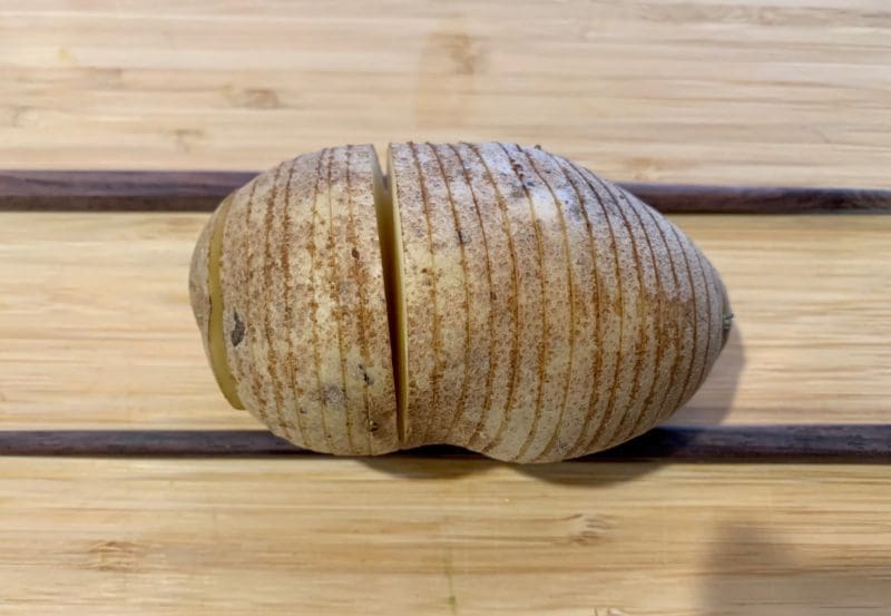 sliced potato