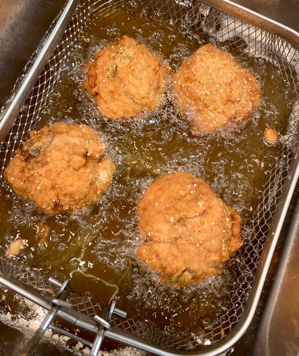 fried rolled oysters
