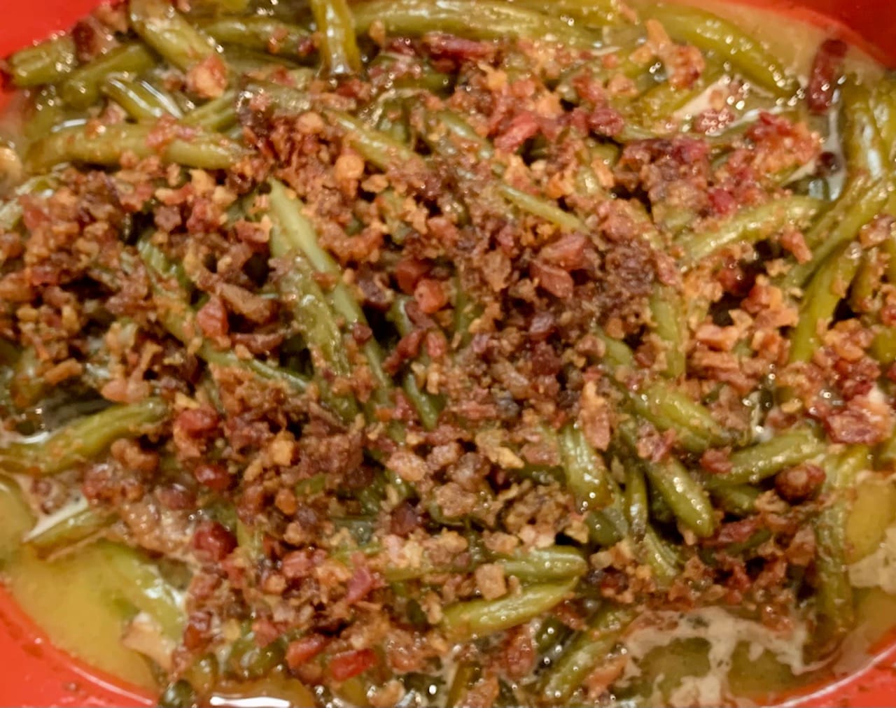 buttered brown sugar green beans main