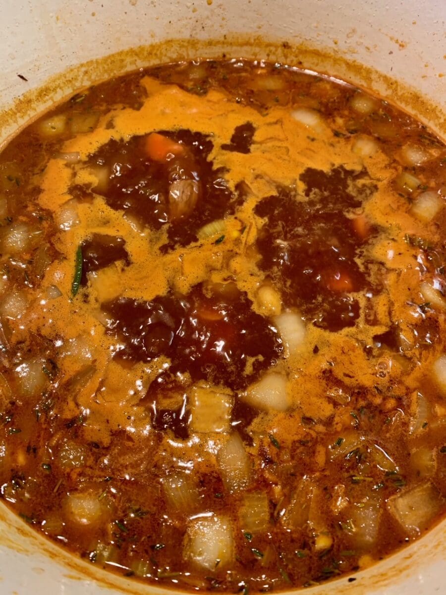 bringing to a boil