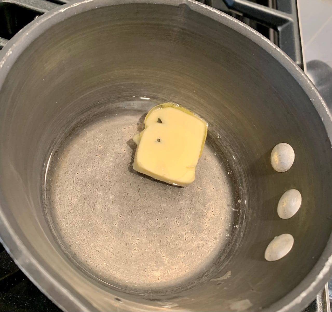 water and shortening