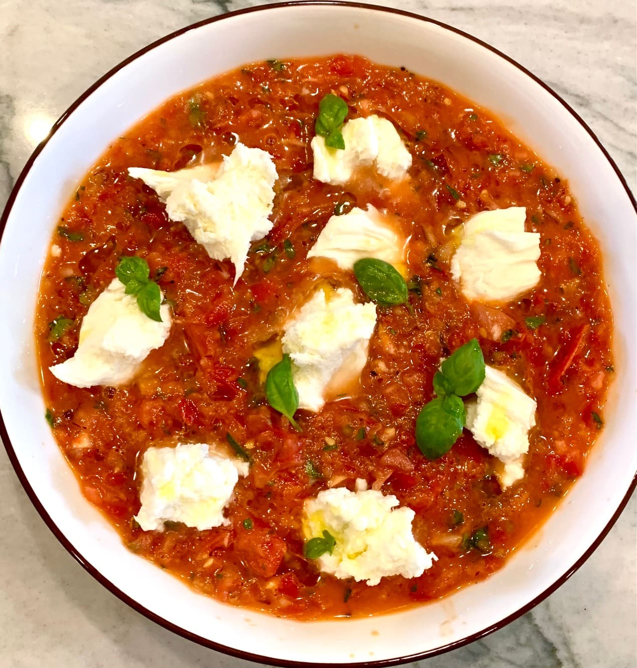 tomato caprese gazpacho 2