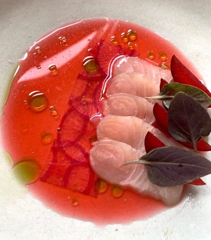 jeaune et jolie carlsbad amberjack crudo