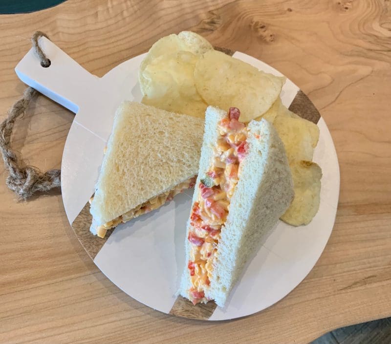 pimiento cheese sandwich