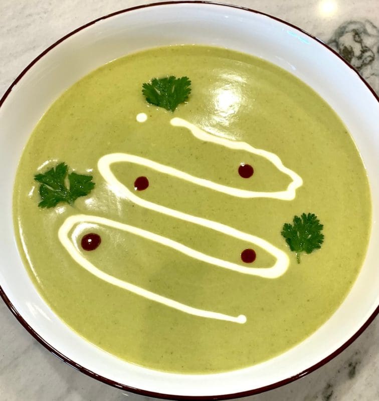 creamed poblano soup