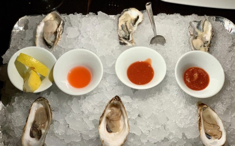 oysters on half shell