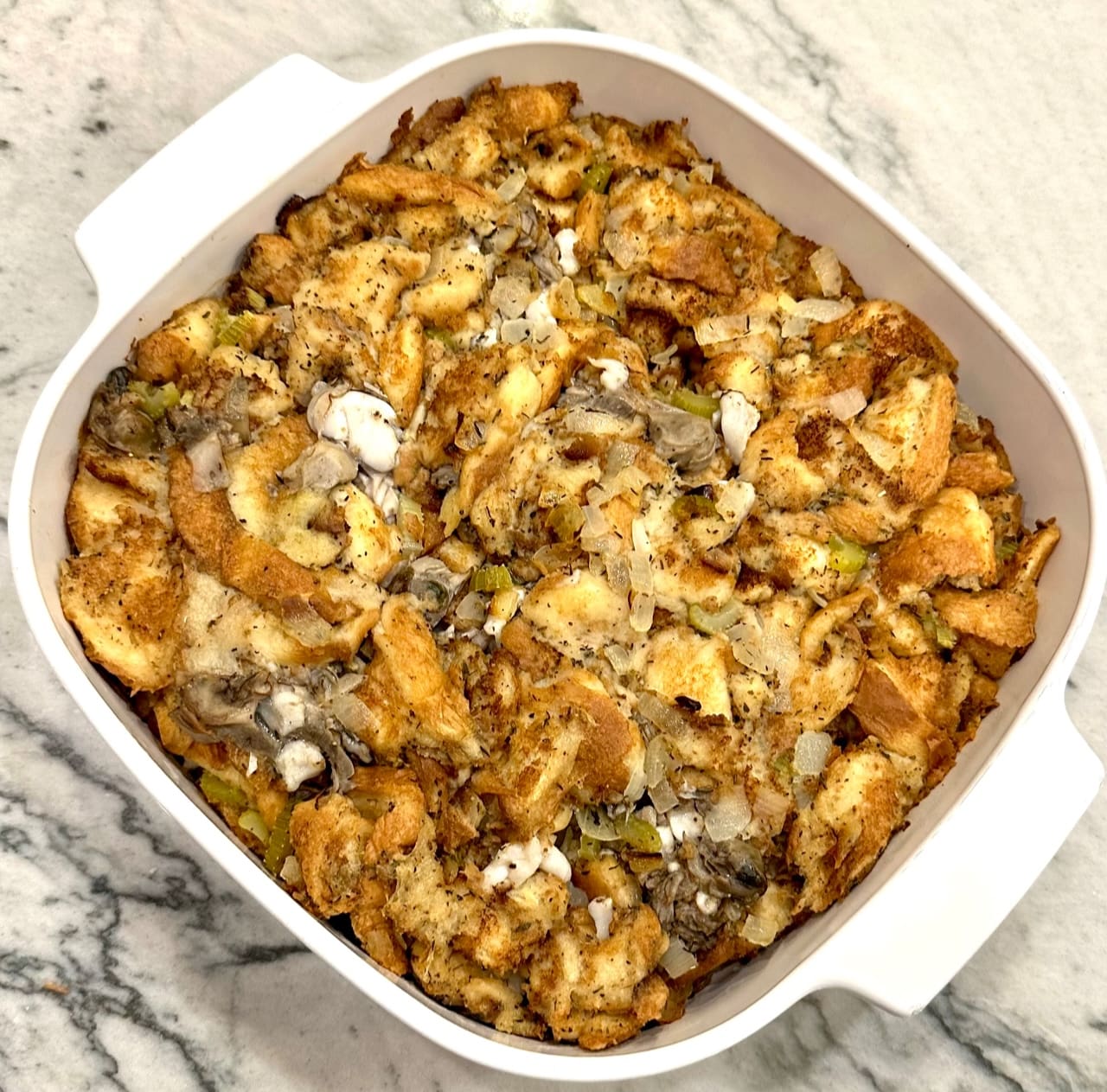 baked oyster dressing