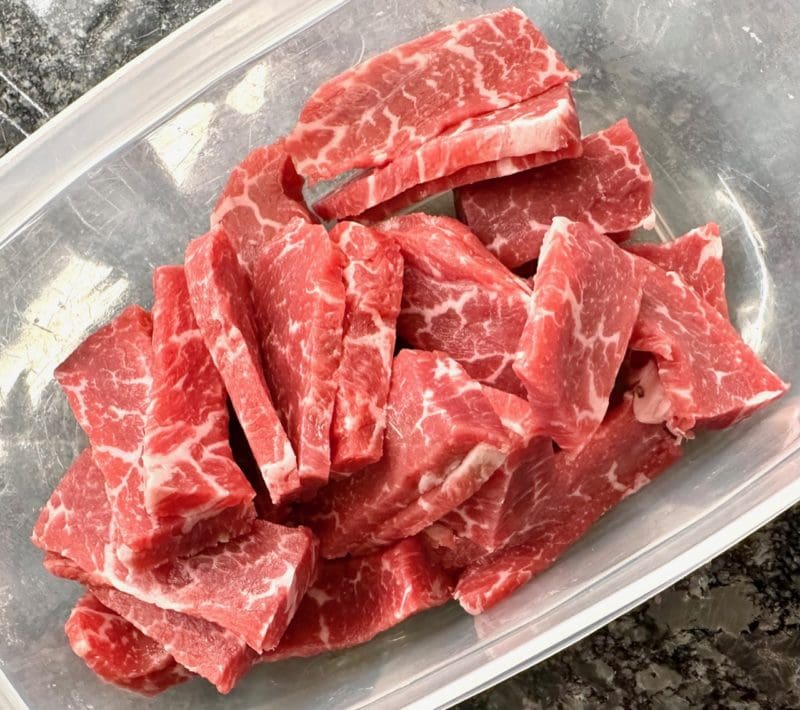 cut beef