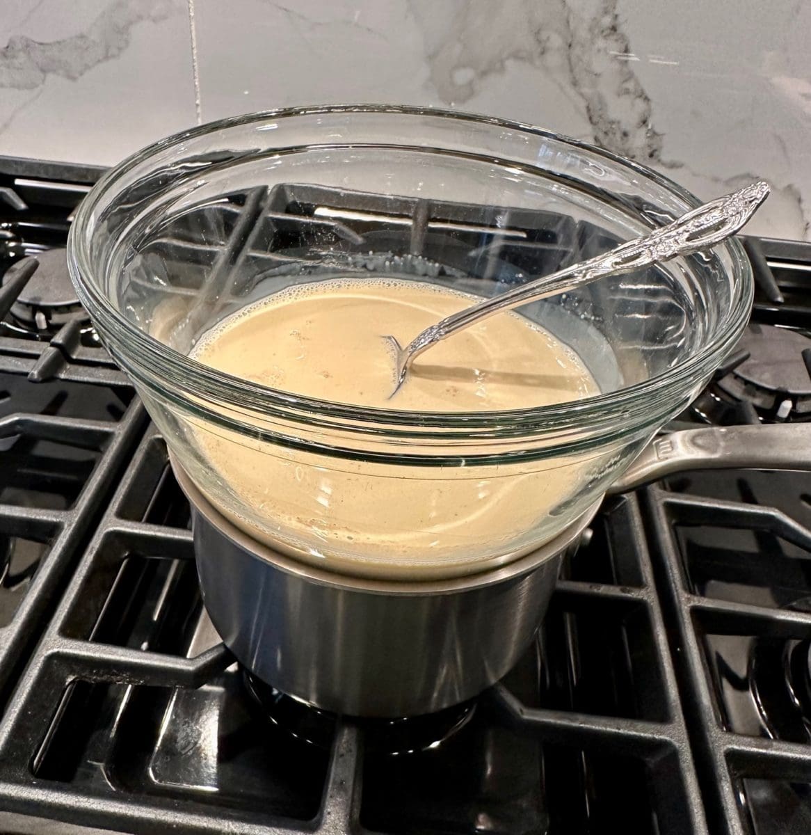 cooking the custard