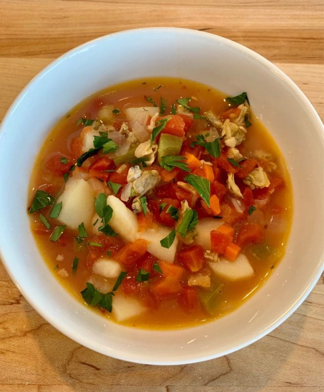 manhattan clam chowder