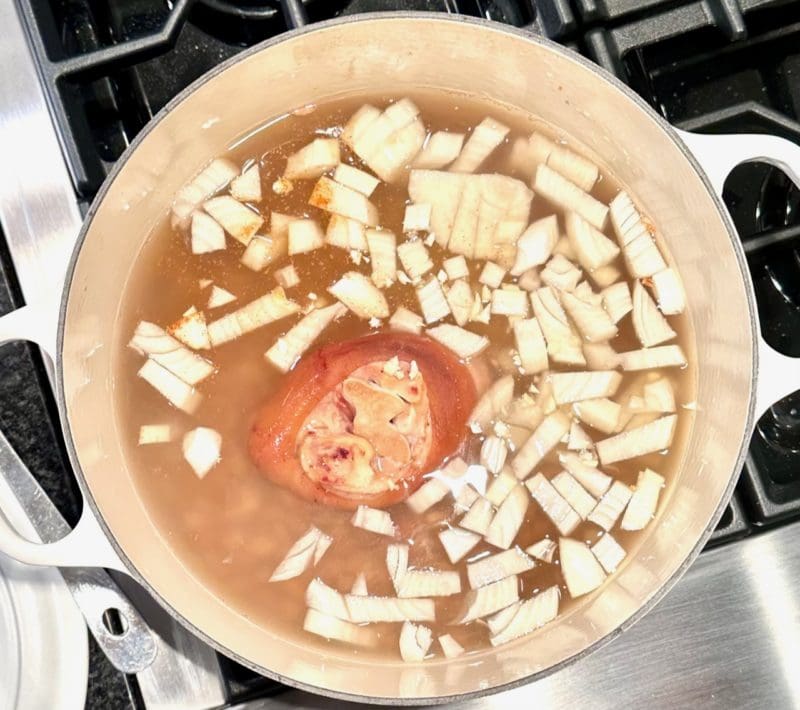 one big pot of ingredients