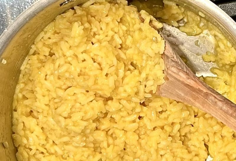 cheesy saffron restaurant risotto 2