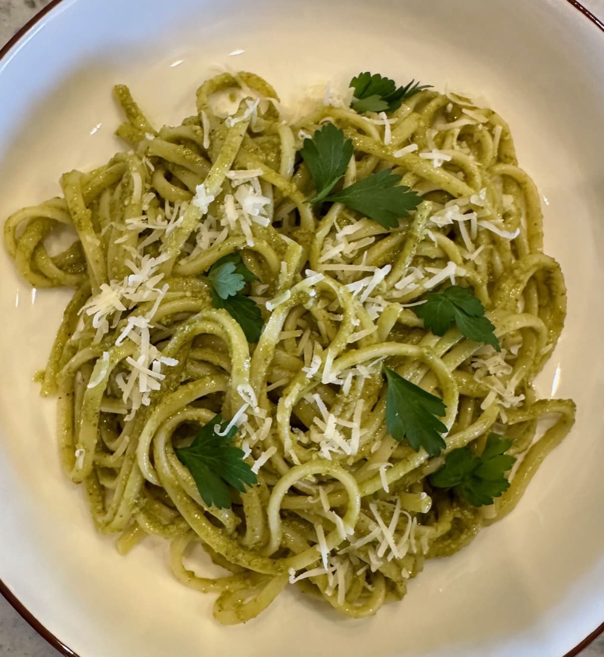 pesto linguine 1