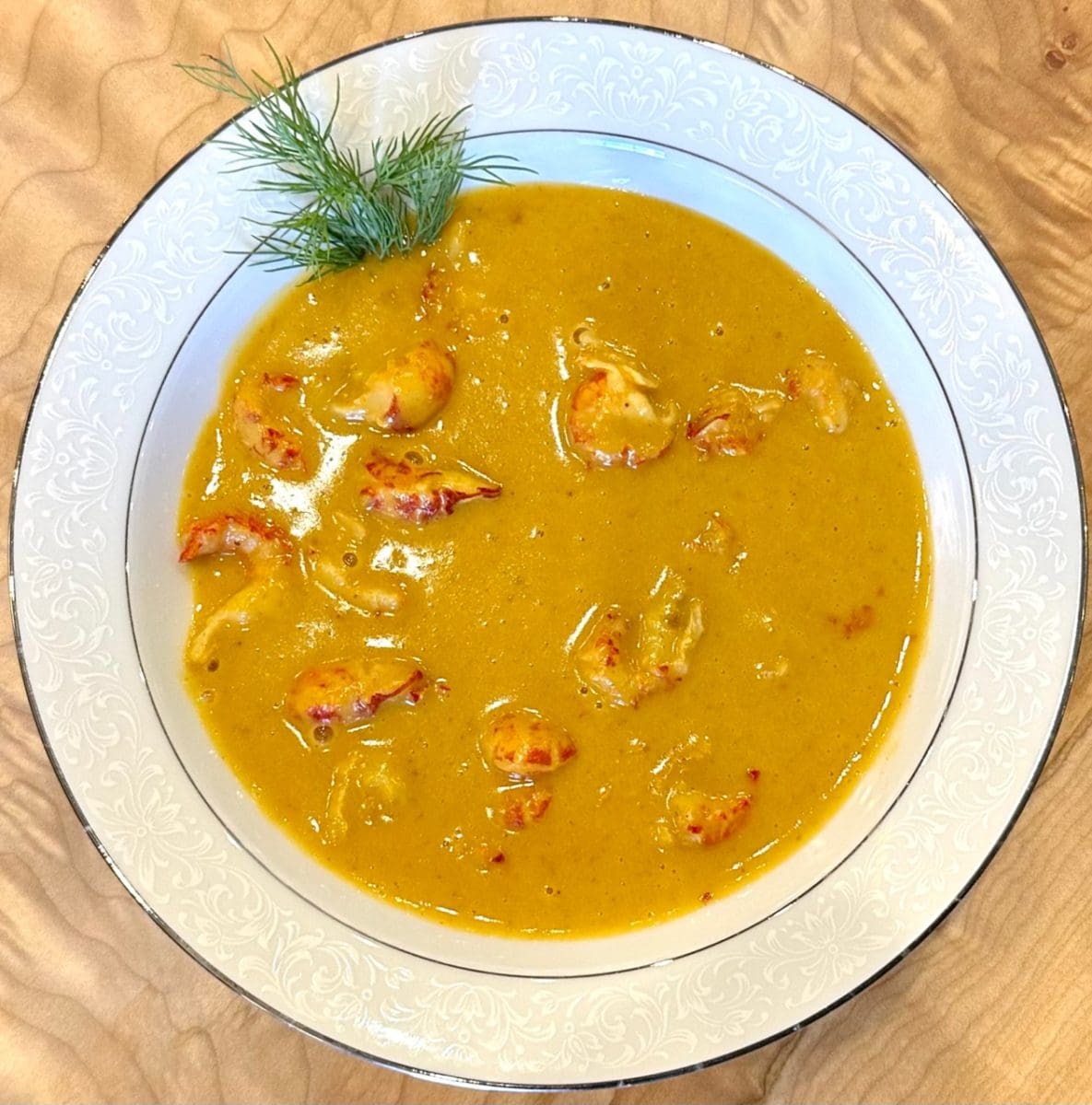 saffron crawfish bisque 2