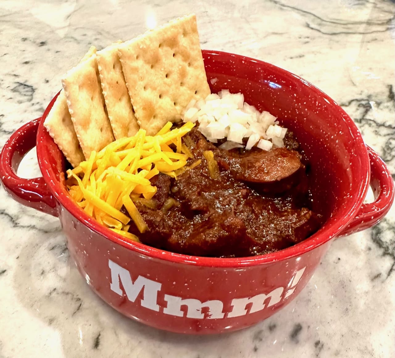 smoked rib and sausage chili 2