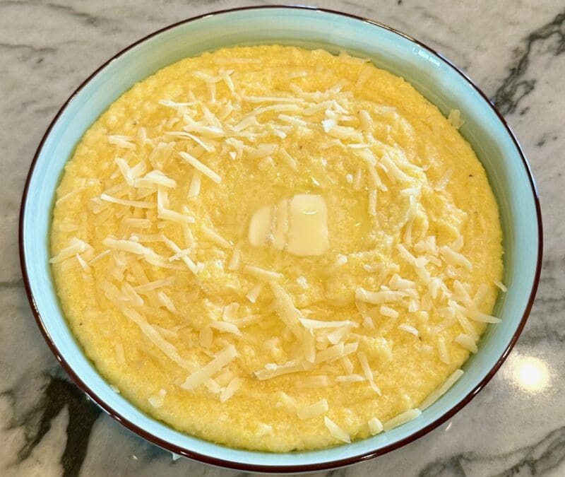 aged asiago polenta 1