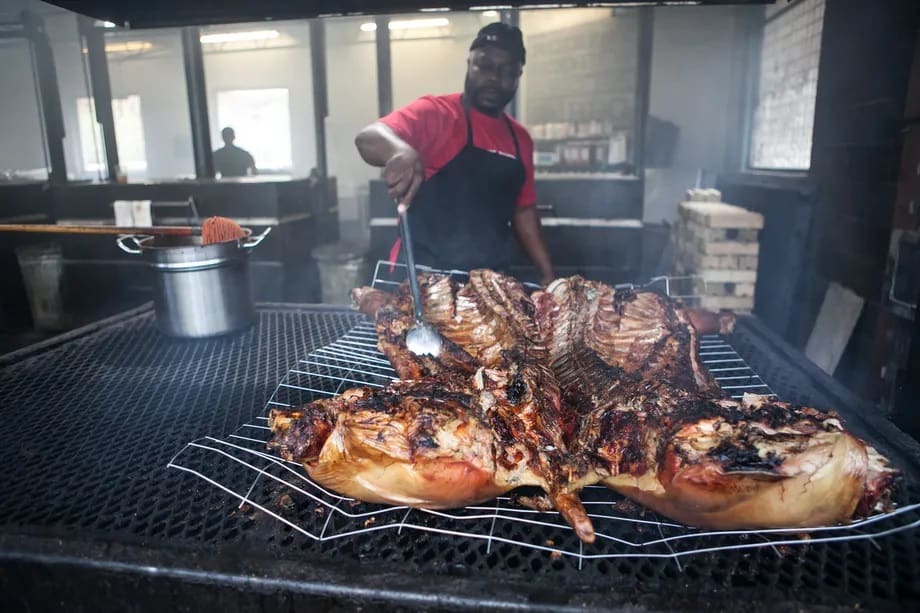 smoking the hog