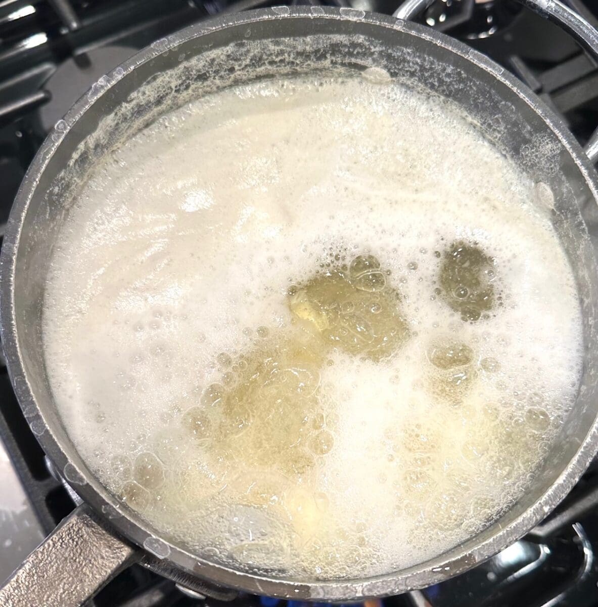 boiling the potatoes