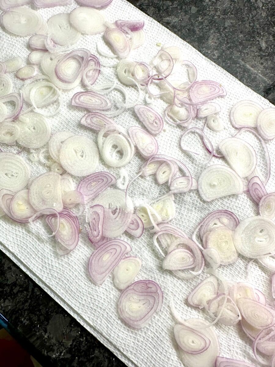 rinsed and salted