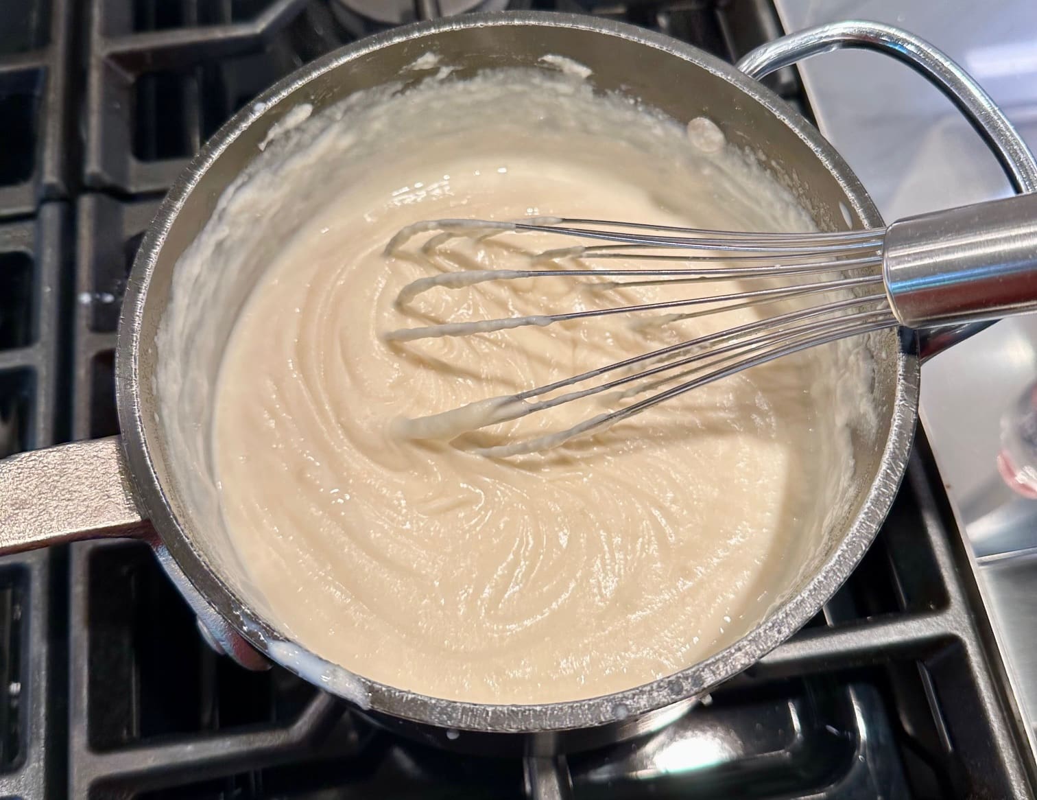 roux with milk and cream