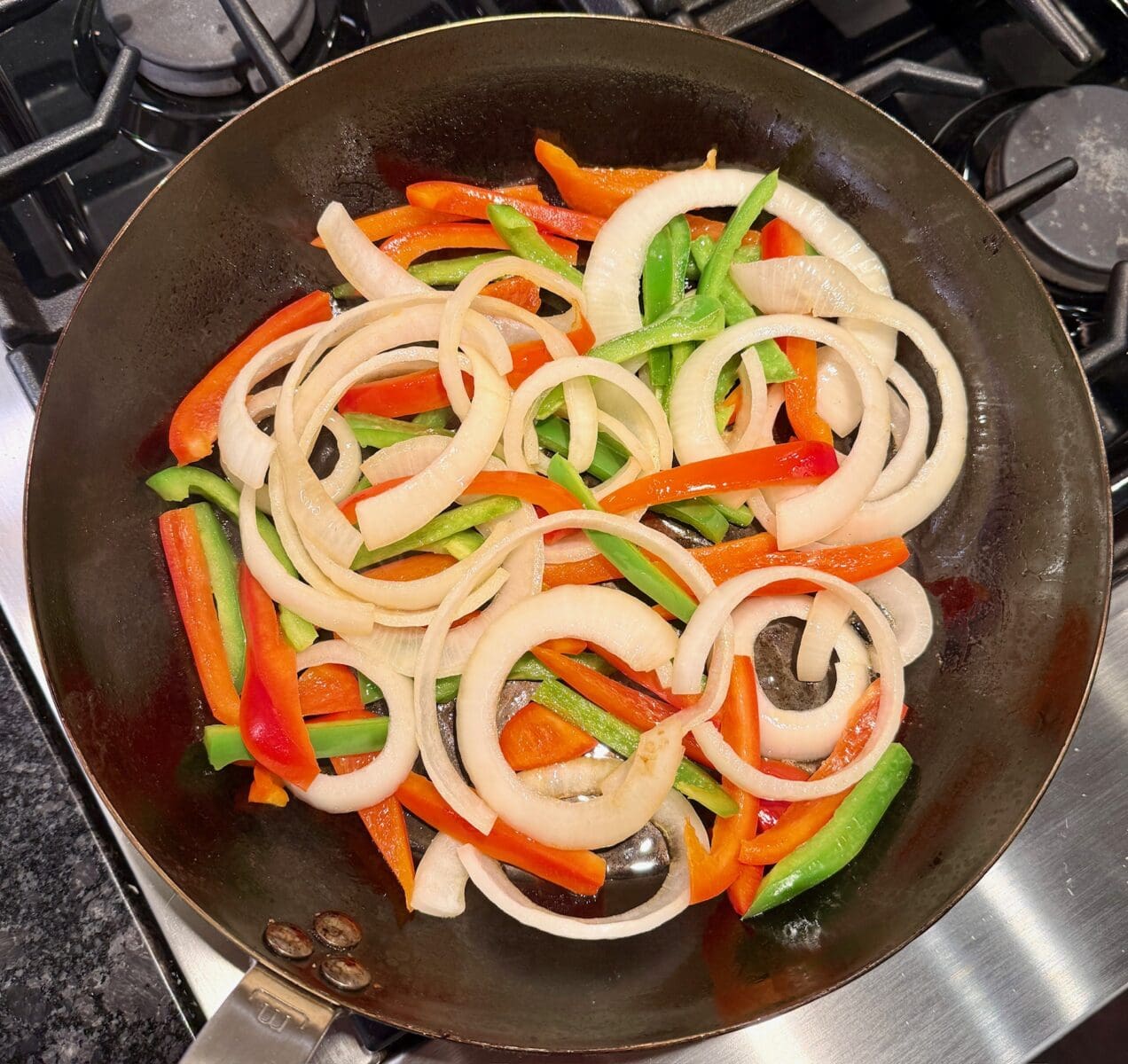 onions and peppers