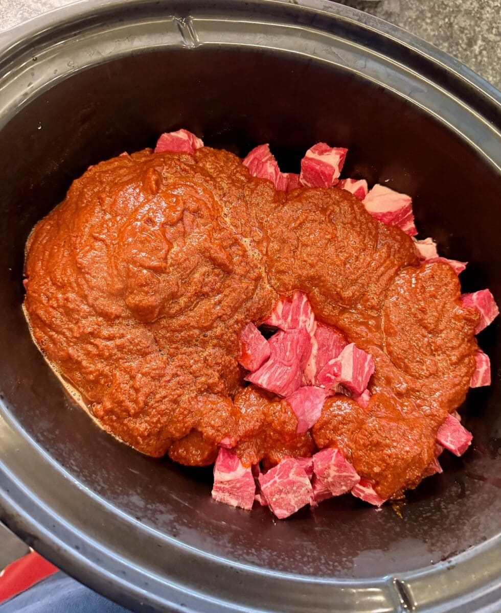 meat and chili sauce
