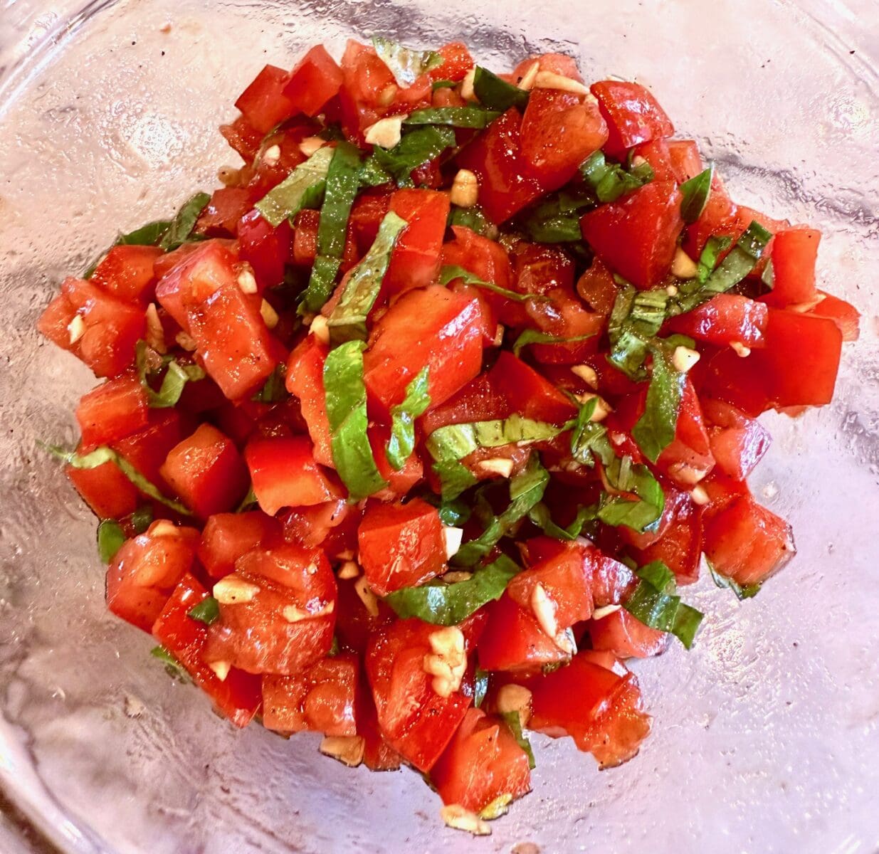 mixed tomato topping